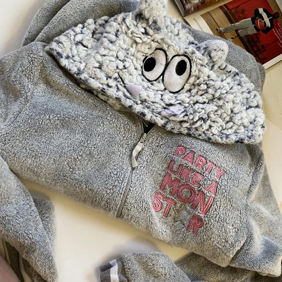 Plush onesies Party like a mon star Secret treasure fleece overall xL hooded - Picture 2 of 5